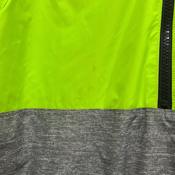 Victoria’s Secret Pink Hooded Half Zip Neon Windbreaker Jacket Size XS - Picture 3 of 7